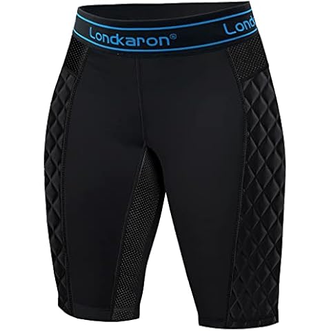 Londkaron Women's Padded Softball Sliding Shorts, Elite Compression Slider Shorts (Black, Large) Cover