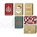 36-Pack Merry Christmas Greeting Cards Bulk Box Set - Winter Holiday Xmas Greeting Cards with Flat Illustrations, Envelopes Included, 4 x 6 Inches