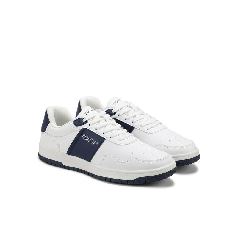 Image of United Colors of Benetton Mens United Colors of Benetton Solid Lace-up Sneakers Sneaker