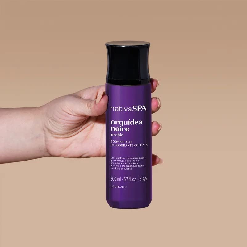 Personalizando Body Splash Nativa Spa Orquídea Noire Desod
