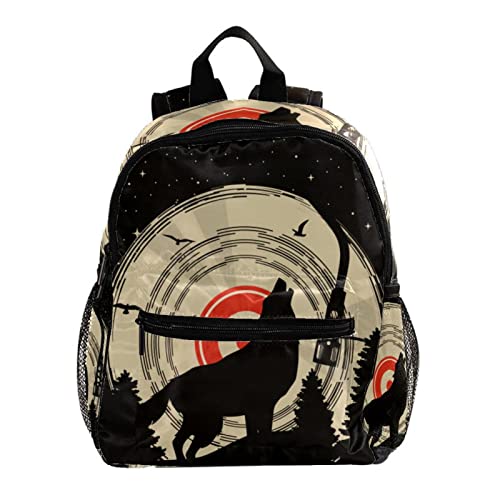 Sac à dos pour enfants Père Noël - Sac à bandoulière mignon multicolore 30,5 cm