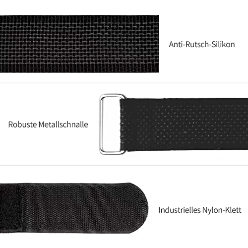 Fahrradträgergurte, 4er-Pack Trilancer Verstellbare Fahrrad-Stabilisator-Gurte, Spanngurte mit Haken und Schlaufe für Auto- und Wandhalterung, für Transport und Aufbewahrung (65 cm x 3,8 cm)