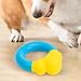 Wasserspielzeug für Hunde, schwimmendes Donut-Kauspielzeug, sicheres Übungs- und Trainingswerkzeug, kühlender Welpe zum Schwimmen bei heißem Wetter, Outdoor-Hinterhof, See, Langeweile, 11,7 x 9,9 cm
