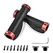 FORMIZON Poignées de Guidon de Vélo, 1 Paire de Poignées de Vélo pour Enfants Poignées Vélo Caoutchouc Antidérapant Ergonomiques Poignées Guidon Vélo pour Scooter/Vélos Montagne/Descente/Urbains (Red)