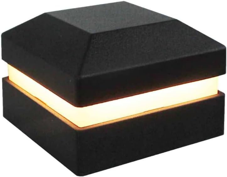 Tru-Scapes® 2.5” Aluminum LED Low Voltage Deck & Fence Post Cap Light (Black) (NOT Solar) Fits RDI & Westbury Posts