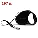 Iugami 16 Feet Retractable Dog Leash, Professional Pet Belt / Tape / Ribbon Leash for Mudium & Large Dogs, One Button Break & Lock, Black