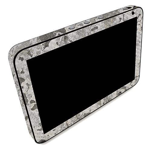 Image of MightySkins Carbon Fiber Skin Compatible with Amazon Echo Show 8 (Gen 2) - Blasted Concrete | Protective, Durable Textured Carbon Fiber Finish | Easy to Apply