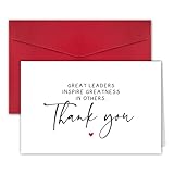 RollupJoy Thank You Card For Boss, Funny Boss Day Gifts For Leader Manager, Leader Appreciation Card, Bosses Thank You Card, Great Leaders Inspire Greatness In Others