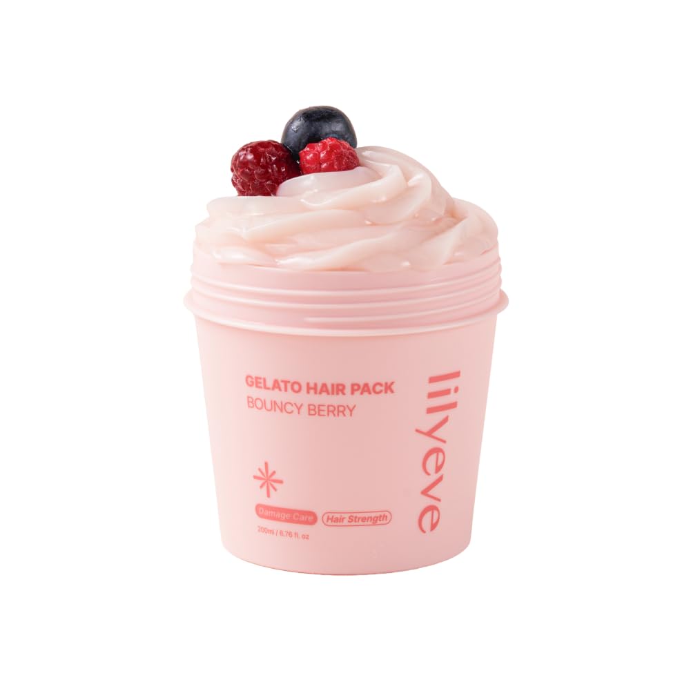 Amazon.com: lilyeve REPAIRTURN Bouncy Berry Gelato Hair Pack, Milk