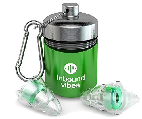 High Fidelity Professional Ear Plugs - Most effective Noise Reduction Ear Plugs for Concerts, Musicians, Work and Motorcycle Ear Protection - Soft and Comfortable Reusable Ear Plugs - Concert Earplugs