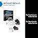 TRQ Brake Pads Ceramic Compatible with 2019 Cadillac CT6