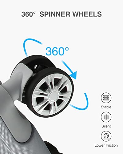 Luggex Carry On Luggage 22X14X9 Airline Approved - Expandable Pc Hardside Luggage With Spinner Wheels - 4 Metal Corner Hassle-Free Travel (Black Suitcase) #TOP7