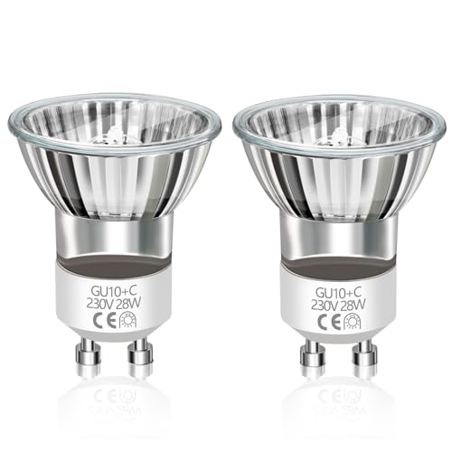 Caldarax Ampoule Lampe Lave Mini GU10 28W 230V Dimmable, Ampoule Spot MR11, 330LM Blanc Chaud 2800K, Ampoule Réflecteur GU10 Remplacement pour Lampe à Lave,...