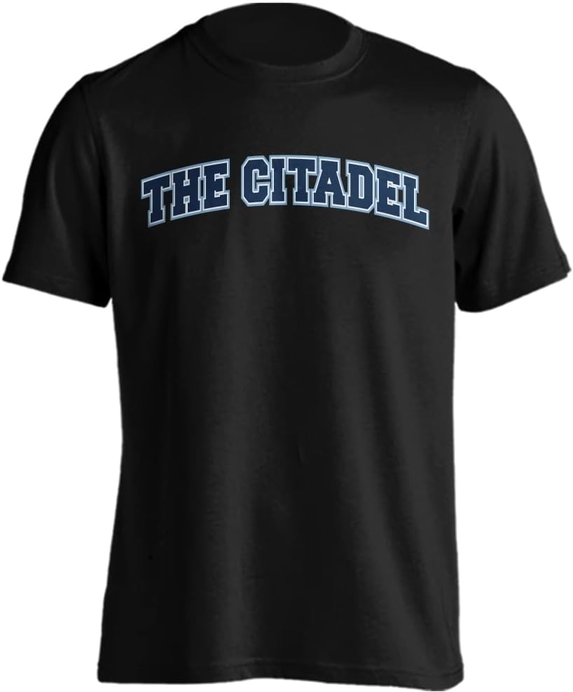 Sport Your Gear The Citadel Bulldogs Classic Arch T-Shirt (Black - 3X-Large)