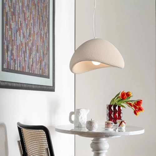 Lámpara de techo para salón y cocina con pantalla decorativa de poliestireno de 40cm