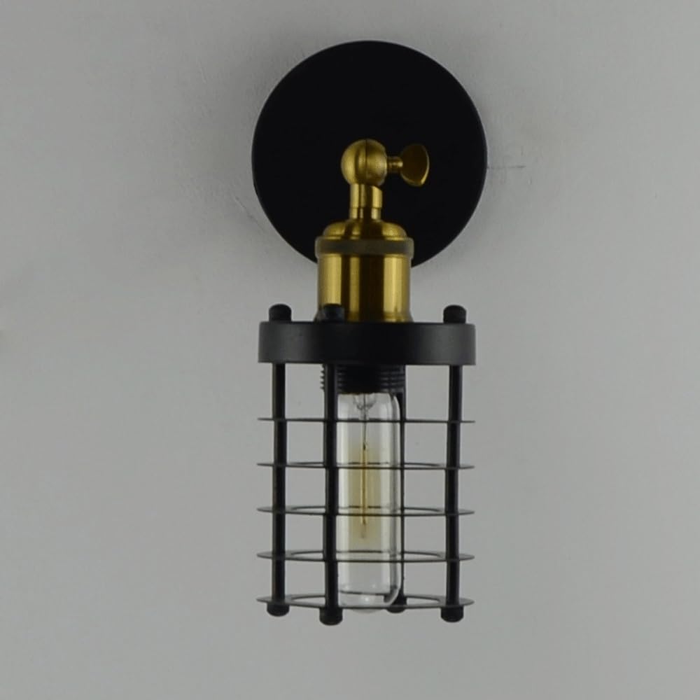 Generico Lampada da parete industriale con braccio girevole