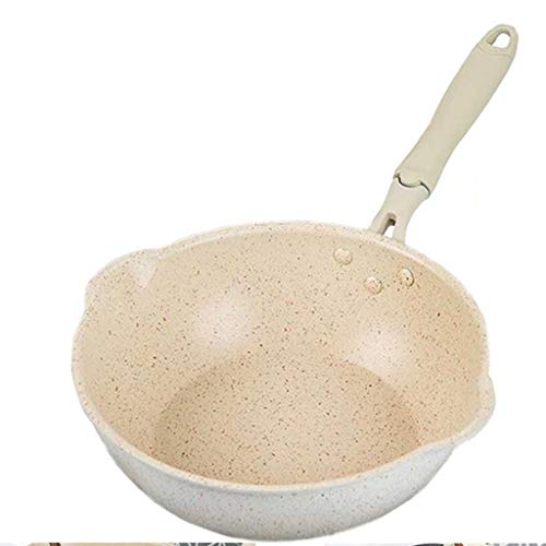 Poêle wok antiadhésive aluminium résistant pour éviter de brûler les plats