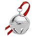 Wallace 5237618 2019 Silver Sleigh Bell-49th (Holly & Ornaments) Plated Christmas Holiday Ornament, 49th Edition