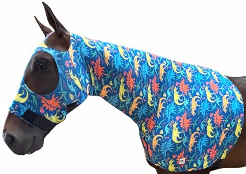 Rugged Ride Lycra Hood with Zipper - Dinosaurs