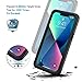 Lanhiem for iPhone 13 Case, IP68 Waterproof Dustproof Shockproof Cases with Built-in Screen Protector, Full Body Sealed Protective Front and Back Cover for iPhone 13, 6.1 inch (Black)