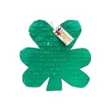 APINATA4U Shamrock Green Pinata, St. Patrick’s Day Party Decoration, Irish Clover Lucky Theme Pinata, Festive Green Favor, Holiday Celebration & Birthday Supplies, Gift for Him