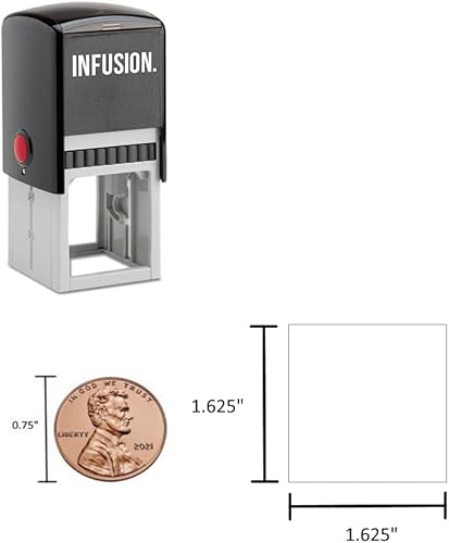 Vista 5 de Infusion Sello de goma cuadrado personalizado para raza de perro (Labrador Retriever)