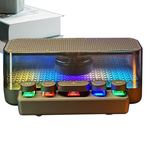 Générique Wireless Speaker Bass, LED Light, Desktop Music Speakers, recargable Wireless Sound System, 6,1 x 3,35 x 2,56 pulgadas, Perfect for, and Movies at Home Or Outdoors