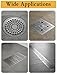 2 Pack Disposable Shower Drain Hair Catcher with Removal Tool, Self-Adhesive Floor Drain Covers Stickers for Linear Shower Drain Bathroom Home Kitchen, 4 Inch /4.7 Inch x 33 ft