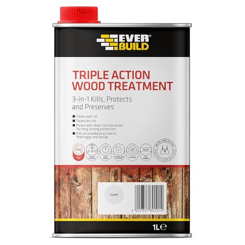 Everbuild Wood Treatment 1L, Clear