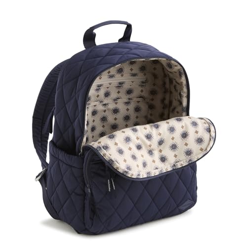Vera Bradley Women's Performance Twill Bancroft Backpack – 15" Laptop Sleeve, Water Resistant – Peacoat, 24L by Vera Bradley - Used condition - Image 5