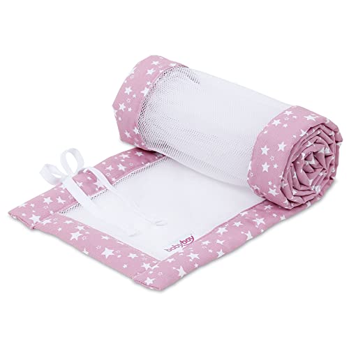 Tour De Lit Babybay Maille Royale - Protection Lit Bébé - Respirant Et Sécurisé - Menthe Pailleté
