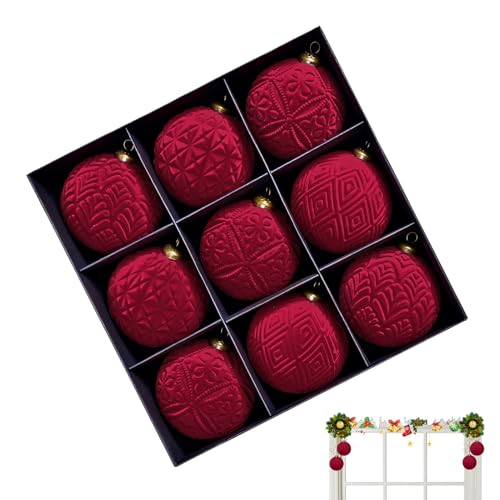 Boules de Noël incassables de 9.9 cm pour décorer sans risque avec enfants et animaux