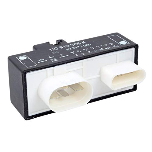 PartsSquare 1J0919506K Cooling Fan Control Unit Module Relay Compatible with Beetle Jetta Golf TT 2000-2014 Replace# 1J0 919 506 K Cooling Radiator Fan Control Unit