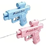 RAVNIX 2 Unidades Pistolas de Agua para Bromas Reversibles, Chorro Sorpresa Inverso, Ideal para Fiestas, Verano, Piscina y Regalos Divertidos