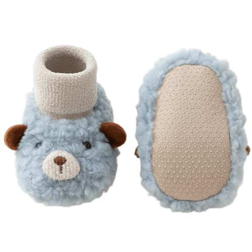 Upgrades Infant Walking Shoes Soft Soles Not Slip Breathable Easy Wear Baby Toddler Walking Shoes for Autumn & Winter Blue