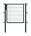 Produktbild Alberts 647087 Einzeltor Flexo mit Zubehör | verschiedene Breiten und Höhen | anthrazit | Breite 100 cm | Höhe 100 cm
