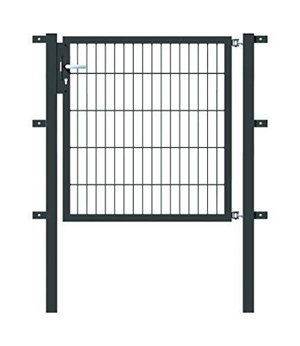 Alberts 647087 Einzeltor Flexo mit Zubehör | verschiedene Breiten und Höhen | anthrazit | Breite 100 cm | Höhe 100 cm