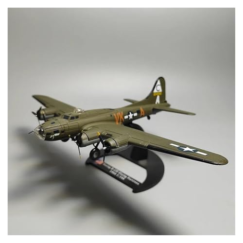 Avión de combate B17F miniatura de metal para decorar despachos y vitrinas 4