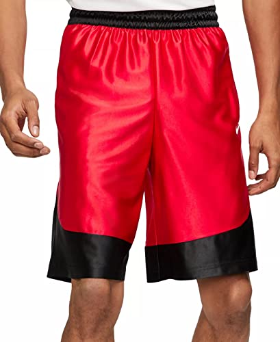 Nike Men's Dri-Fit 11" Durasheen Basketball Shorts (As1, Alpha, M, Regular, Regular, University Red/White, Md, Loose) #TOP8