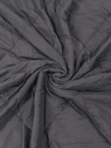 Image of Monte Carlo Polyester Comforter Single Bed | 200 GSM Lightweight & Reversible | Soft Quilt for Mild Winter | Easy Care All Season Comforter (Charcole) | 59 x 87 Inches