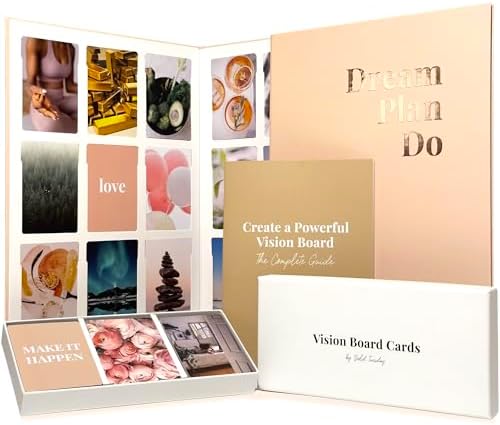 Vision Board Kit for Women - 168 Cards with Premium Pictures & Qu...