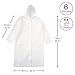 6 Chubasquero Transparente, Desechable e Impermeable – Abrigo Poncho Protección Resistente a...