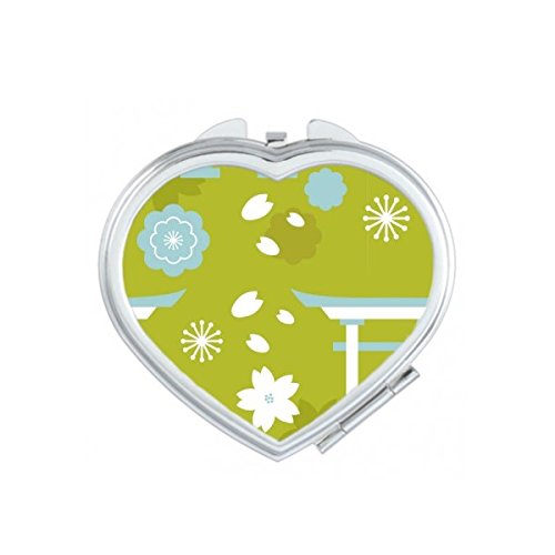 Miroir compact mignon motif sakura pour vos retouches en voyage