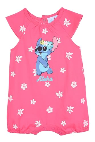 Disney Stitch et Angel T-Shirt et Short pour Bébé Fille, Conception 'Aloha' Pyjama Ensemble pour Bébé Fille, Tailles 6 à 24 Mois (FR/ES, Âge, 18 Mois,...