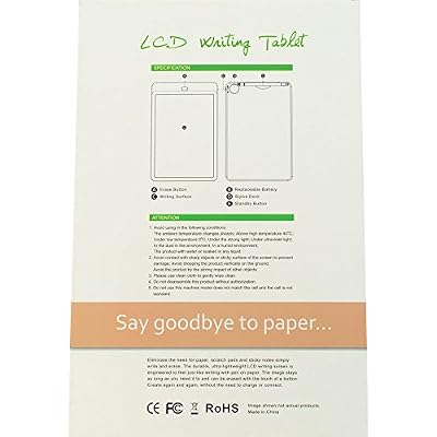 10 Inch Screen Black Writing Tablets (Writing Pad, Electronic Chalk Board, Magic Slate, Ewriter, E Notepad, Doodle Board) and Sizes