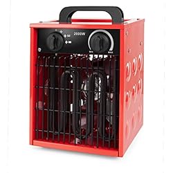 Ventilador Rotativo Orbegozo FHI 2000 - Calefactor cerámico profesional, selectores rotativos, función ventilador aire frío, apagado automático, 2000 W