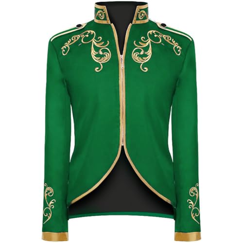 Chaqueta de príncipe azul para hombre en fiestas de disfraces medievales