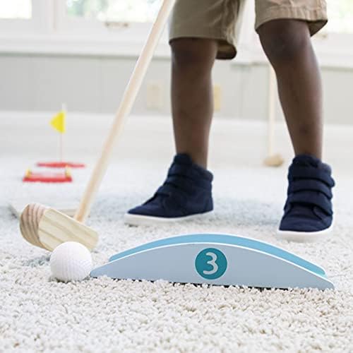 Miniatura 4 de Fat Brain Toys Putt-n-Play - Juego de mini campos de golf de madera para niños pequeños y niños a partir de 3 años