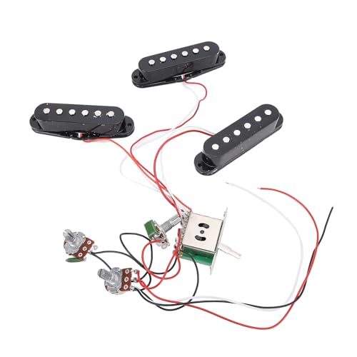 Electric Guitar Single Single Single Coil Pickup Copper Wire Black Adjustable Guitar Pickup for ST Panel