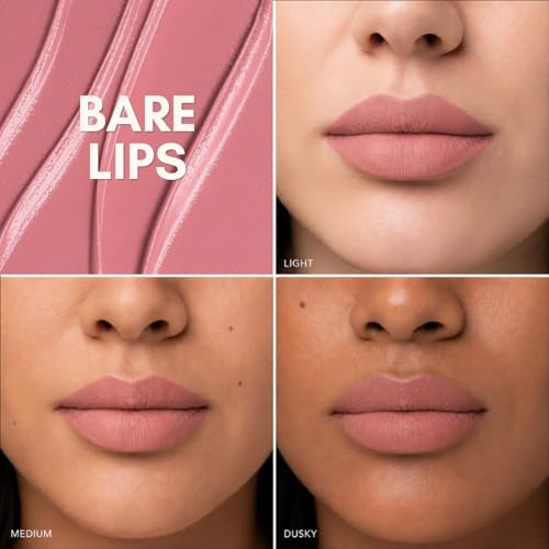 Image of Liquid Matte Lipstick - Bare Lips, Nude Pink Brown Mlbb | Food-Proof, Transfer-Proof, Lightweight | Lasts Up to 8 Hours | 5 ml